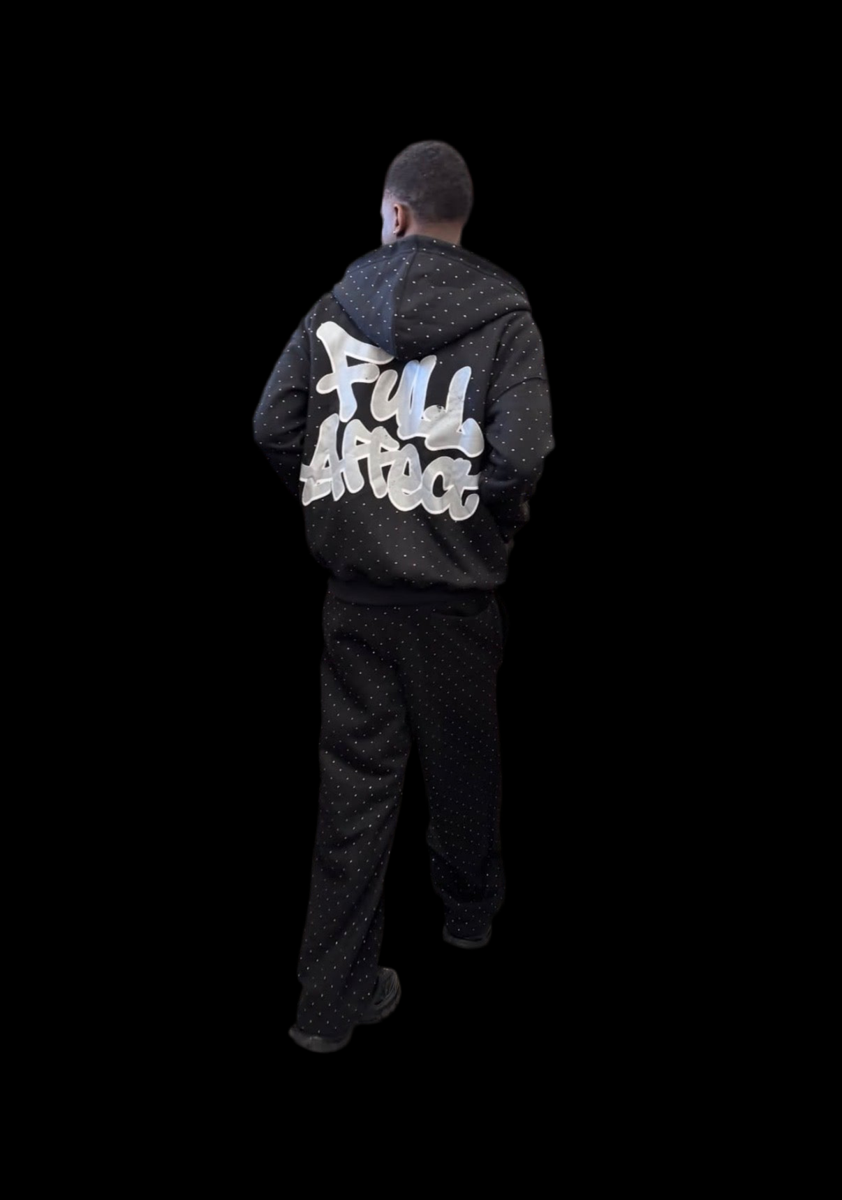 Black Rhinestone Sweatsuit