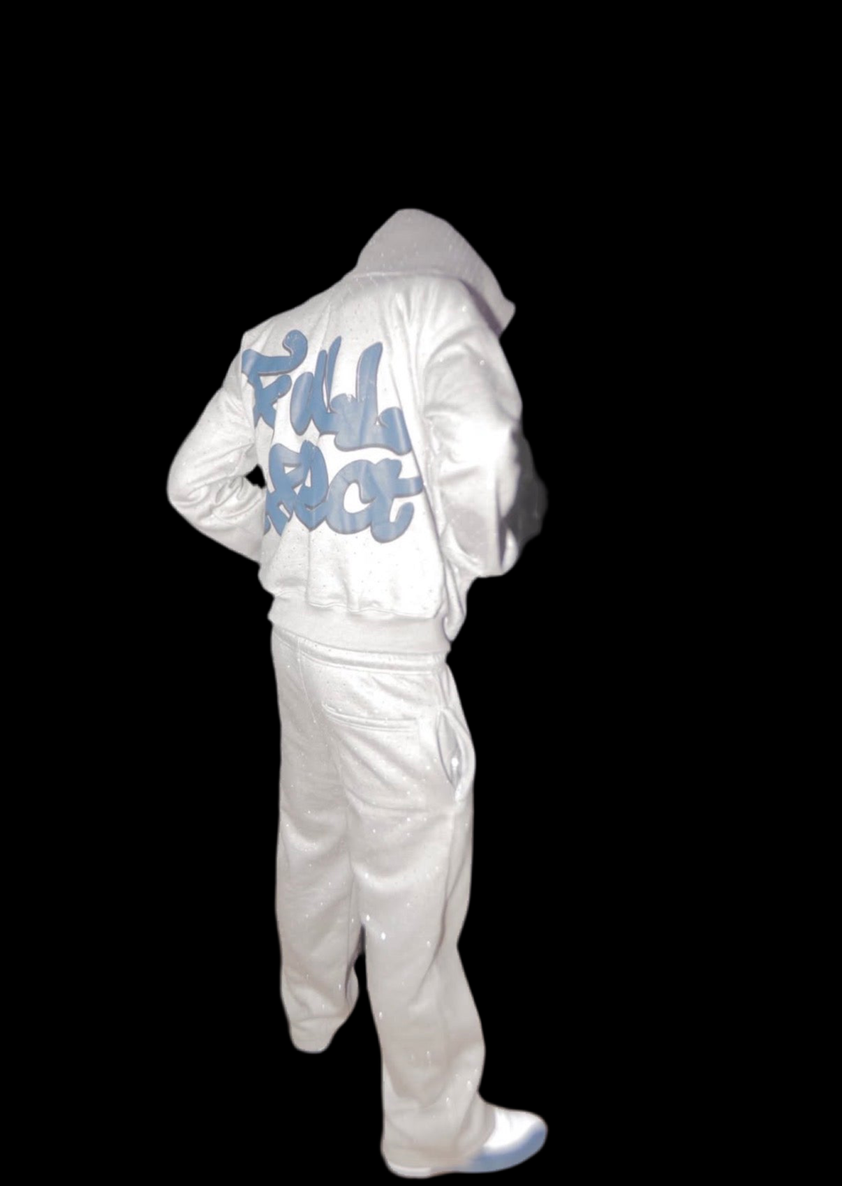 Grey Rhinestone Sweatsuit